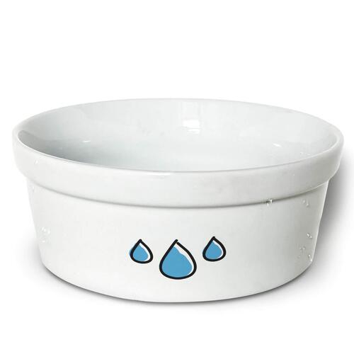 Bebedouro Gotas - Sem Nome - Tigela de Cer�mica para Pets - Escolha a Cor