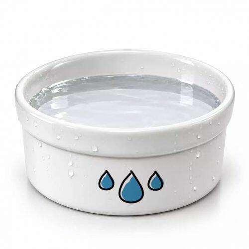 Bebedouro Gotas - Sem Nome - Tigela de Cer�mica para Pets - Escolha a Cor