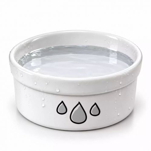 Bebedouro Gotas - Sem Nome - Tigela de Cer�mica para Pets - Escolha a Cor