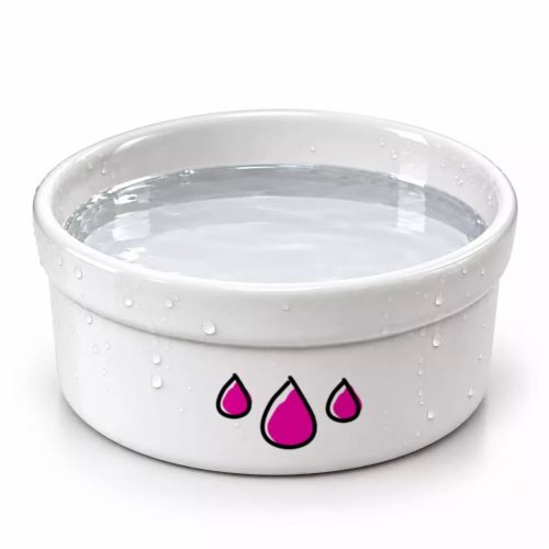 Bebedouro Gotas - Sem Nome - Tigela de Cer�mica para Pets - Escolha a Cor