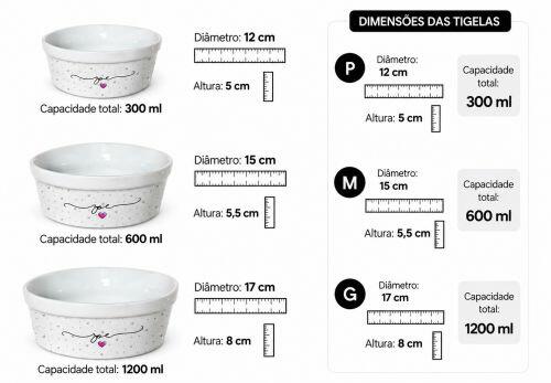 Kit Comedouro e Bebedouro de Cer�mica com Nome do Pet - Confetes