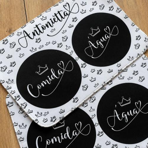 Comedouro ou Bebedouro de Cerâmica Personalizado - Realeza