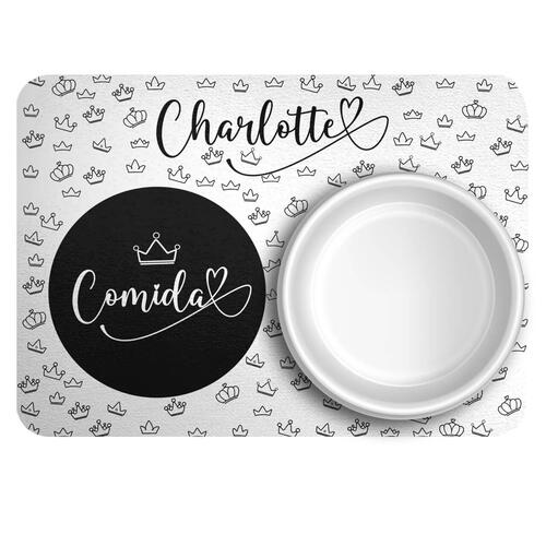 Tapete para Comedouro Personalizado - Realeza