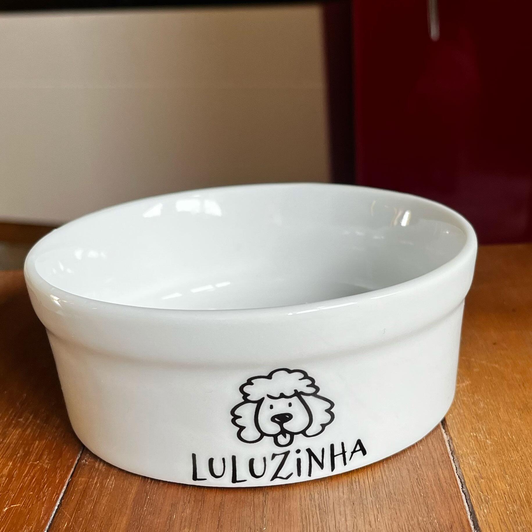 Kit Tigela Personalizada + Suporte de Elevação - Bichon Frisé