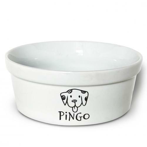 Comedouro/Bebedouro Personalizado Com o Nome do Pet - Tigela de Cer�mica para Pets - D�lmata