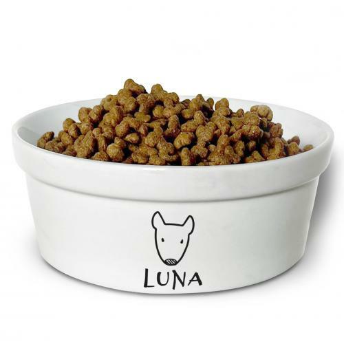 Tigela de Cer�mica Personalizada com Nome para Pit Bull ? Comedouro ou Bebedouro para Cachorro