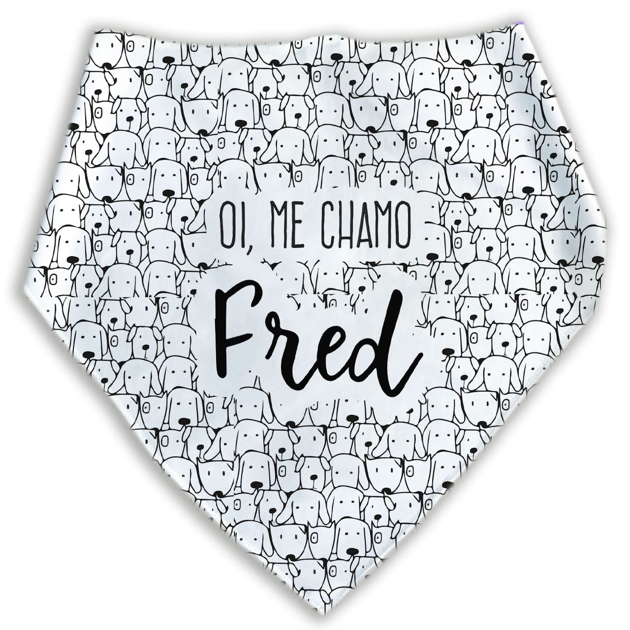 Bandana Personalizada Com o Nome do Pet - Cachorrada