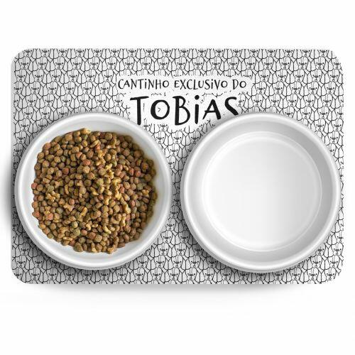 Tapete para Comedouro Personalizado Antiderrapante - Beagle