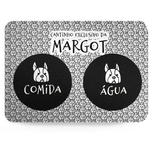 Tapete para Comedouro Personalizado Antiderrapante - Buldogue Francês