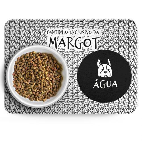 Tapete para Comedouro Personalizado Antiderrapante - Buldogue Franc�s