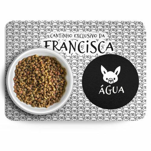 Tapete para Comedouro Personalizado Antiderrapante - Chihuahua