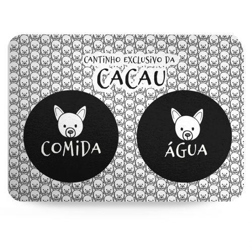 Tapete para Comedouro Personalizado Antiderrapante - Pinscher