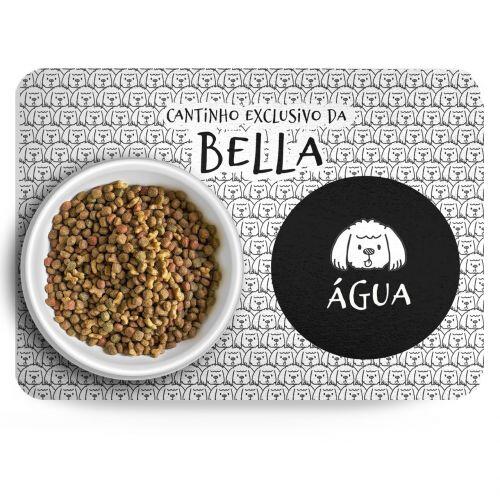 Tapete para Comedouro Personalizado Antiderrapante - ShihTzu