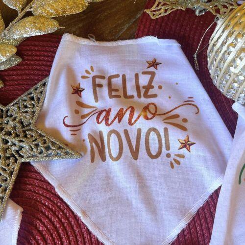 Bandana Para C�es e Gatos R�veillon - Feliz Ano Novo