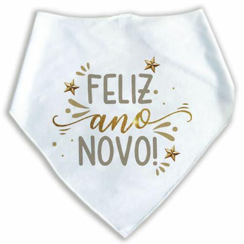 Bandana Para C�es e Gatos R�veillon - Feliz Ano Novo