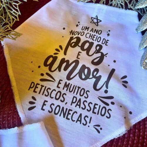 Bandana Para C�es e Gatos - Desejos de Ano Novo