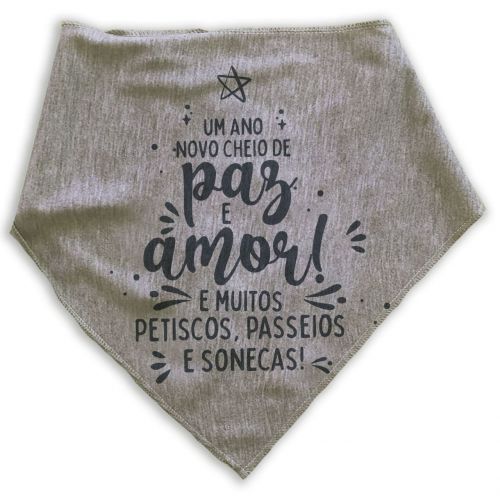 Bandana Para Cães e Gatos - Desejos de Ano Novo