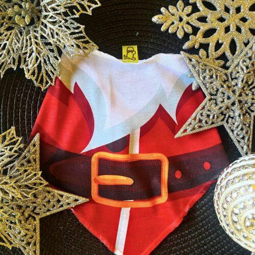 Bandana Para C�es e Gatos - Papai Noel t� Diferente