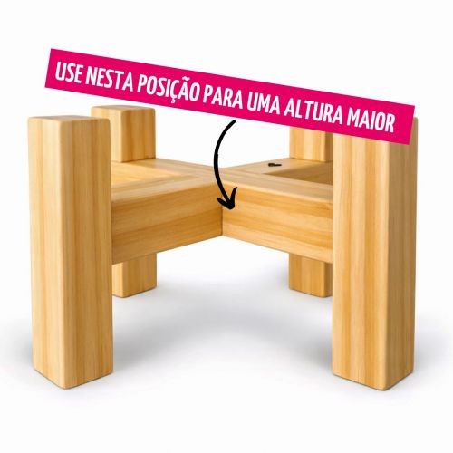 Suporte de Eleva��o para Comedouros - Cor Clara