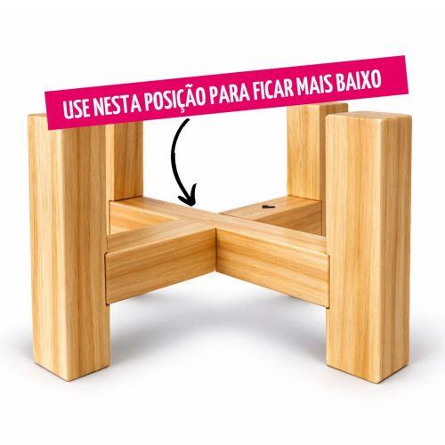 Suporte de Eleva��o para Comedouros - Cor Clara