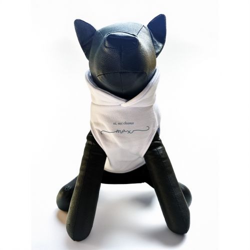 Moletom para Pet com Plaquinha Grátis - Personalizado - Corações Azuis