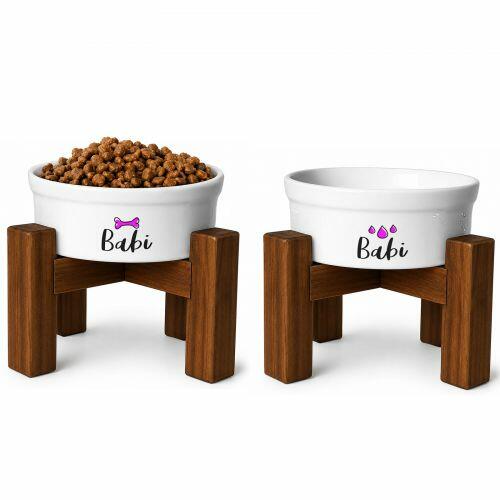 Kit 2 Tigelas Personalizadas+ 2 Suportes de Eleva��o - Escolha os �cones - Azul