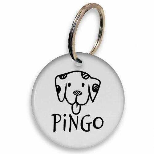 Placa de Identifica��o Personalizada com Telefone e QR Code - D�lmata
