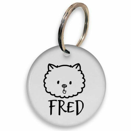 Placa de Identifica��o Personalizada com Telefone e QR Code - Spitz - Lulu