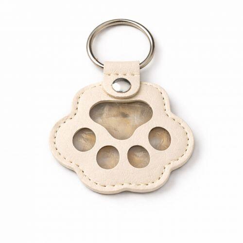 Chaveiro Porta-Pelos do Pet - Sempre Juntos -  Creme
