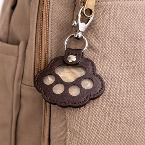 Chaveiro Porta-Pelos do Pet - Sempre Juntos -  Marrom