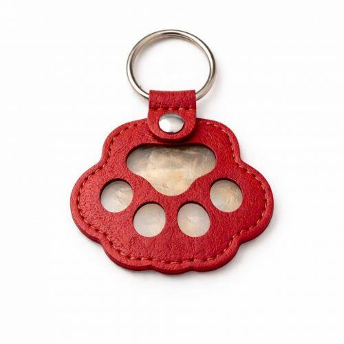Chaveiro Porta-Pelos do Pet - Sempre Juntos -  Vermelho