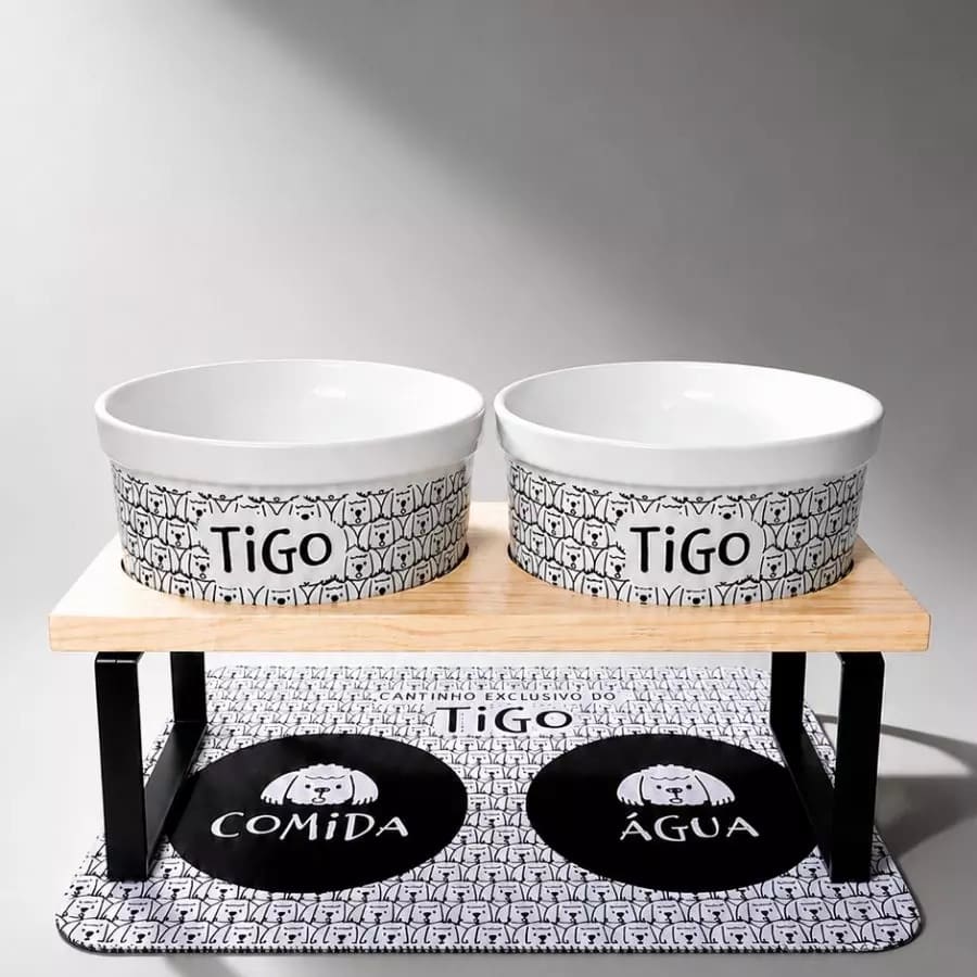 Tigela Personalizada de Cerâmica ShihTzu | Coleção Carinhas