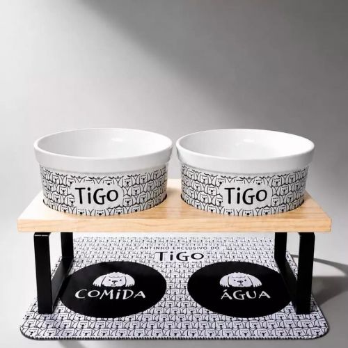 Tigela Personalizada de Cerâmica ShihTzu | Coleção Carinhas