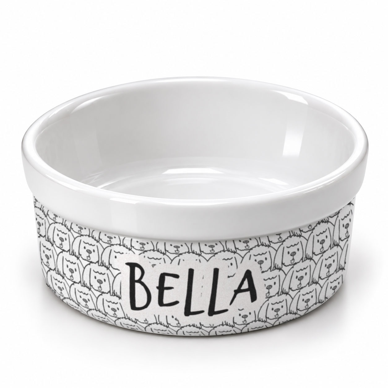 Tigela Personalizada de Cerâmica ShihTzu | Coleção Carinhas