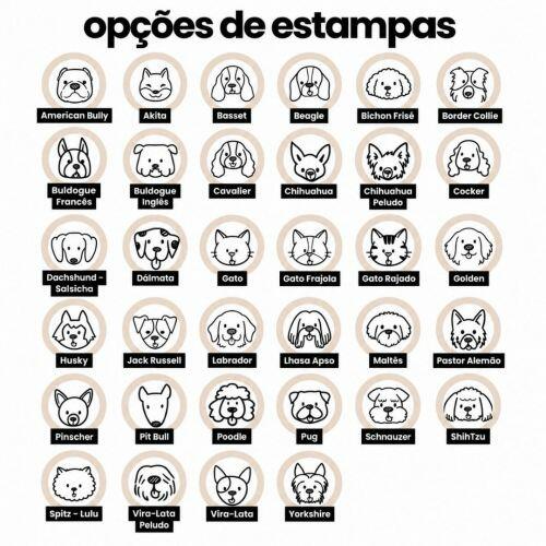 Tapete Duplo Antiderrapante Personalizado - Escolha a Raça | Coleção Carinhas