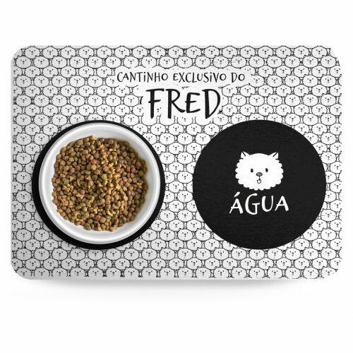 Tapete para Comedouro Personalizado Antiderrapante - Escolha a Ra�a - Cole��o Carinhas