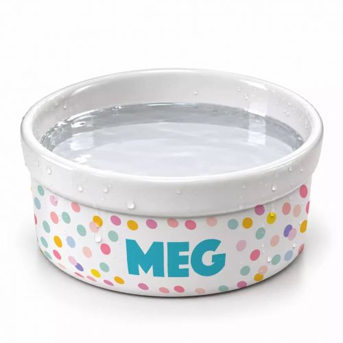 Kit 2 Tigelas Personalizadas com Suporte Duplo - Confetes