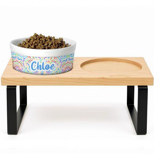 Kit 2 Tigelas Personalizadas com Suporte Duplo - Alegria