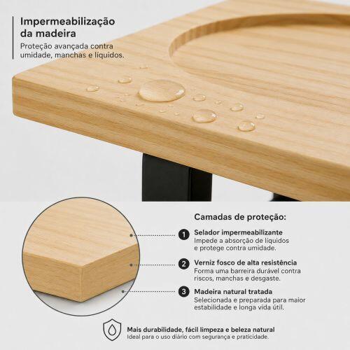 Kit Bebedouro com Suporte Individual - Sem Nome - Gota - Preto