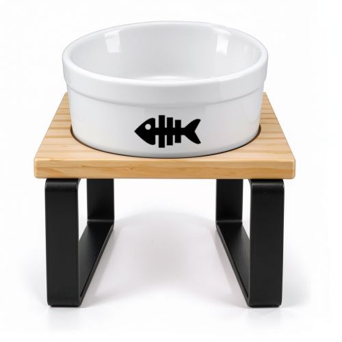 Kit Tigela com Suporte Individual - Sem Nome | Preto e Branco