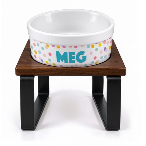 Kit Tigela Personalizada com Suporte Individual - Confetes