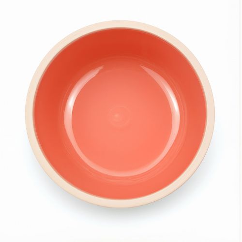 Tigela de Cer�mica Sem Bordas  com Osso em Relevo Coral Aurora | 500 ml