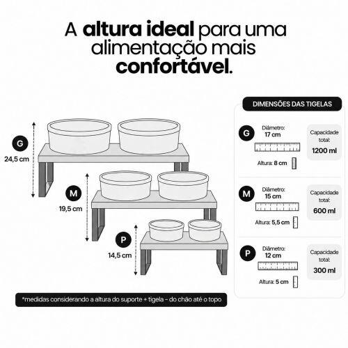 Cantinho Completo Aquarela Azul ou Rosa - Personalizado com Tigelas + Suporte Duplo + Tapete + Plaquinha