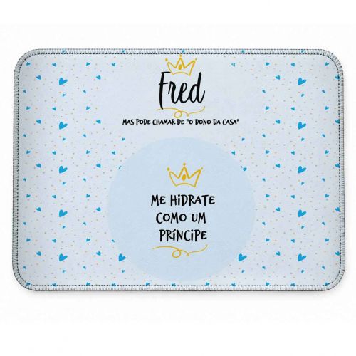 Tapete Individual Antiderrapante Personalizado - Pr�ncipe ou Princesa