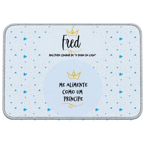 Tapete Individual Antiderrapante Personalizado - Pr�ncipe ou Princesa