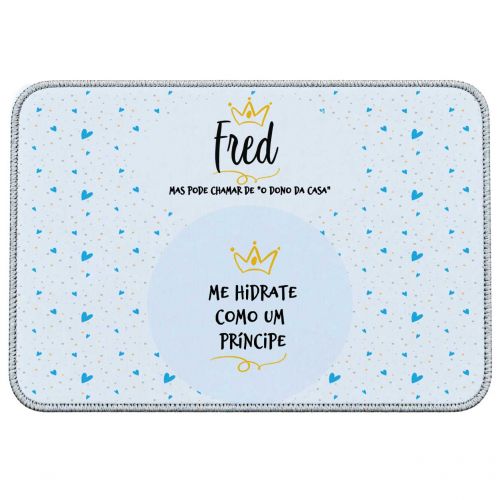Tapete Individual Antiderrapante Personalizado - Pr�ncipe ou Princesa