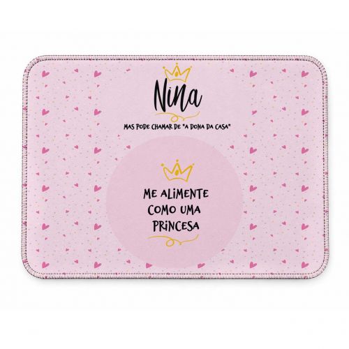 Tapete Individual Antiderrapante Personalizado - Pr�ncipe ou Princesa