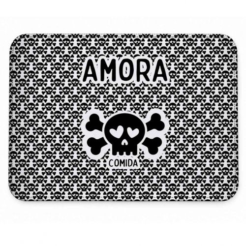 Tapete Individual Antiderrapante Personalizado - Caveiras