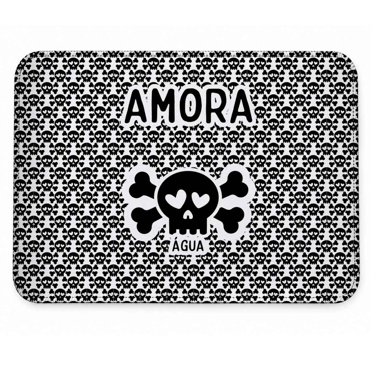 Tapete Individual Antiderrapante Personalizado - Caveiras