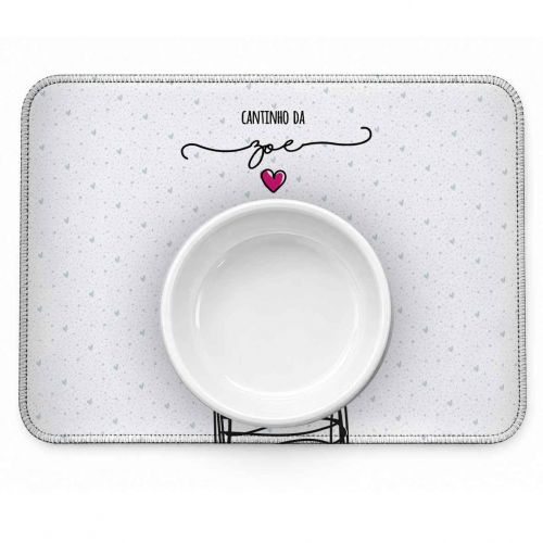 Tapete Individual Antiderrapante Personalizado - Coleção Patinha